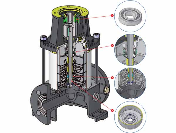 Bơm bù áp trục đứng 